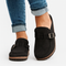 Georgia Clogs Women's Comfortable - Mules ergonomice cu curea și cataramă în stil casual