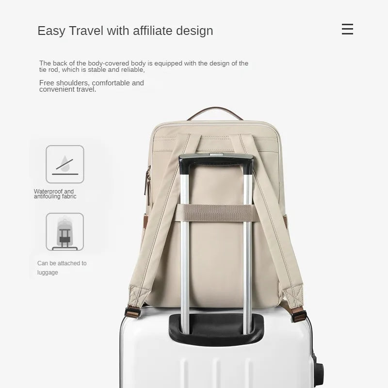 Luxetravel - Luxury backpack - Suitable for laptop - Compact size