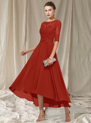 Women's Evening Dress Havana - Elegant Long Dress with Lace and Silhouette Highlighting Cut for Festive Occasions