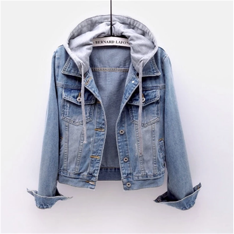 Anneke Denim women's jacket | Casual look for every day | Detachable hood