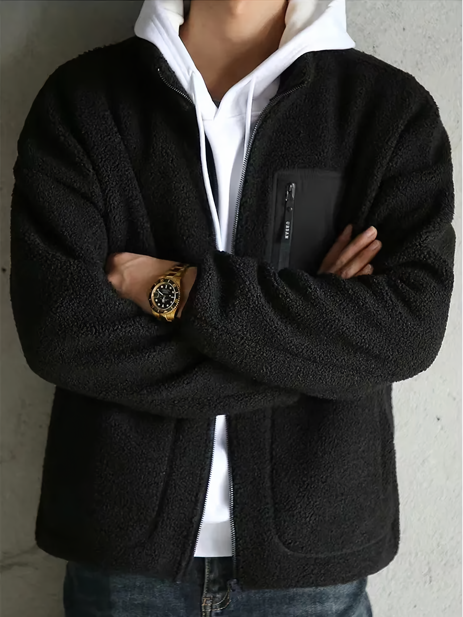 Full Zip Sweater Jacket for Men - Image 7