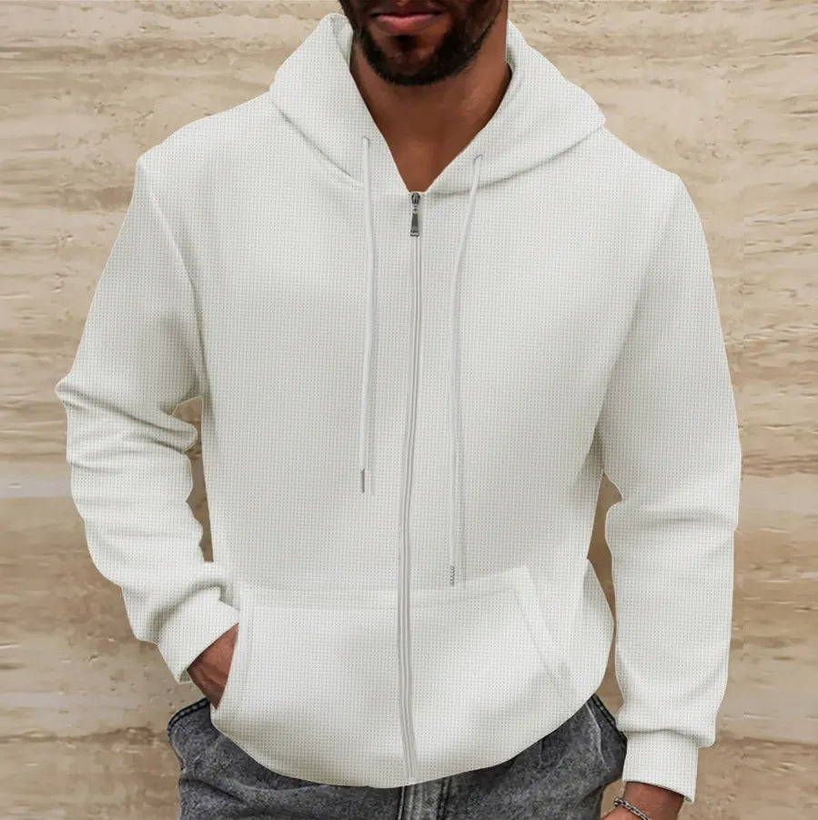Men's jacket | waffle structure, comfortable fiber blend