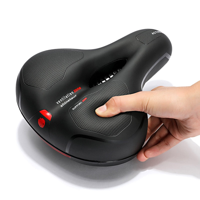 Ergonomic bicycle saddle