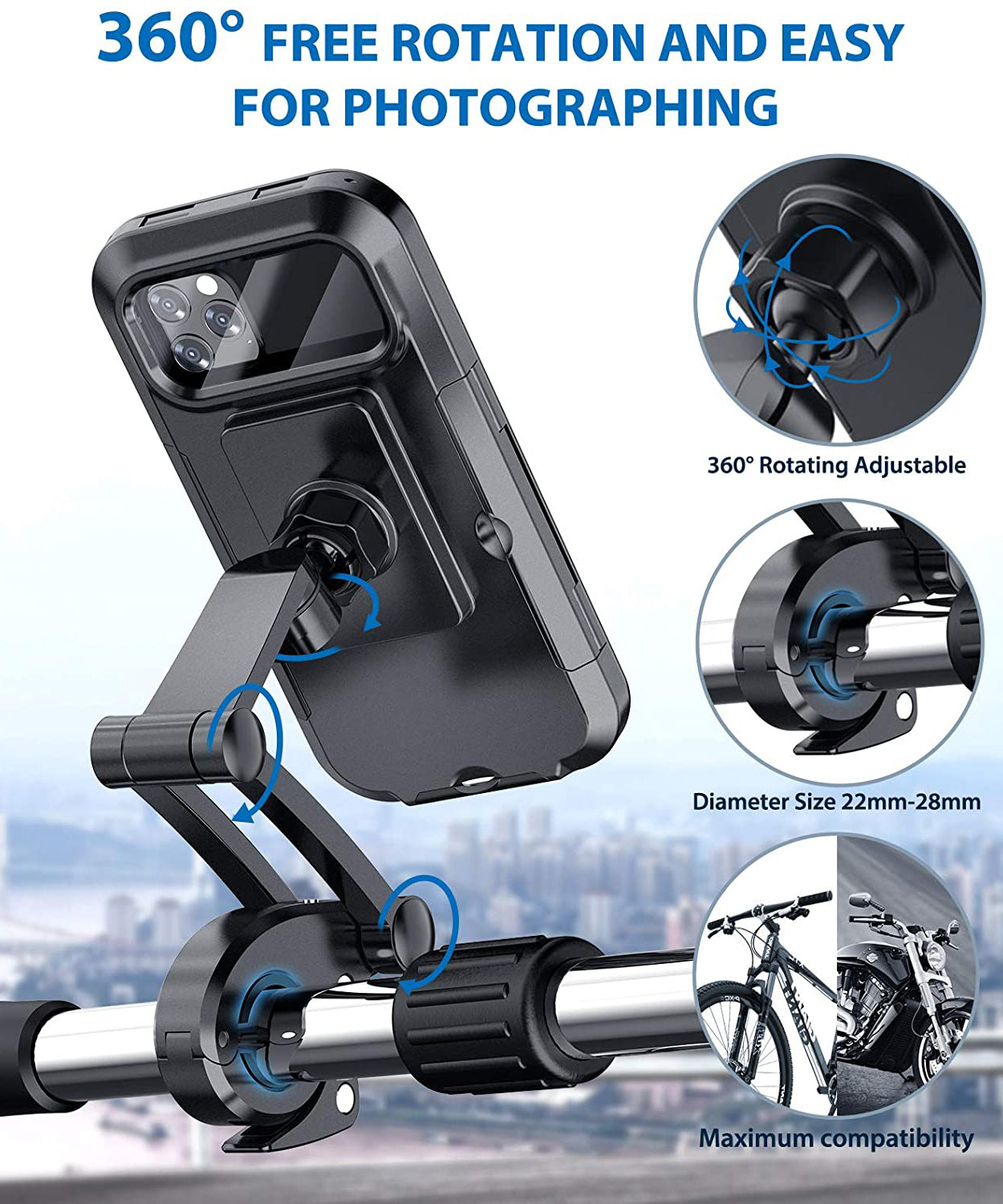 Waterproof phone holder