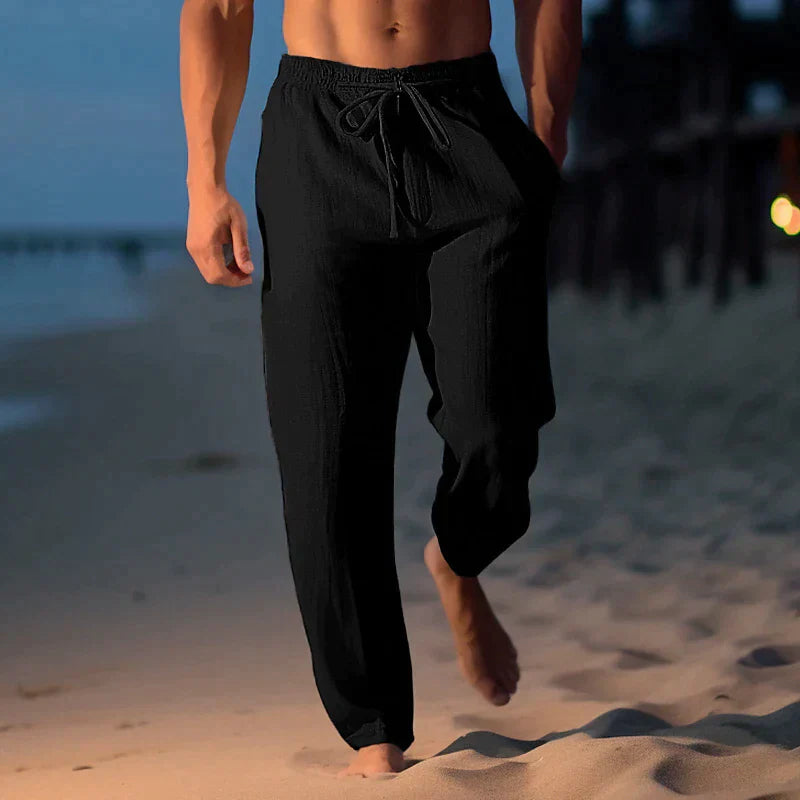 Homer Men's Linen Pants - Airy Summer Pants with Modern Cut and Casual Style