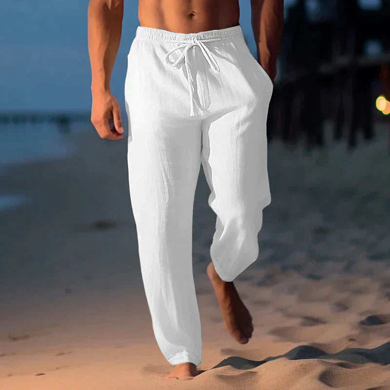 Homer Men's Linen Pants - Airy Summer Pants with Modern Cut and Casual Style
