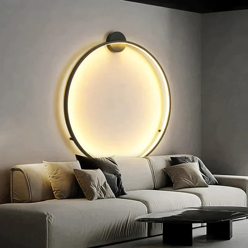 Fali lámpa Modern kerek minimalista LED design