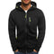 JACKS - Lightweight summer sweater with zipper and hood for men