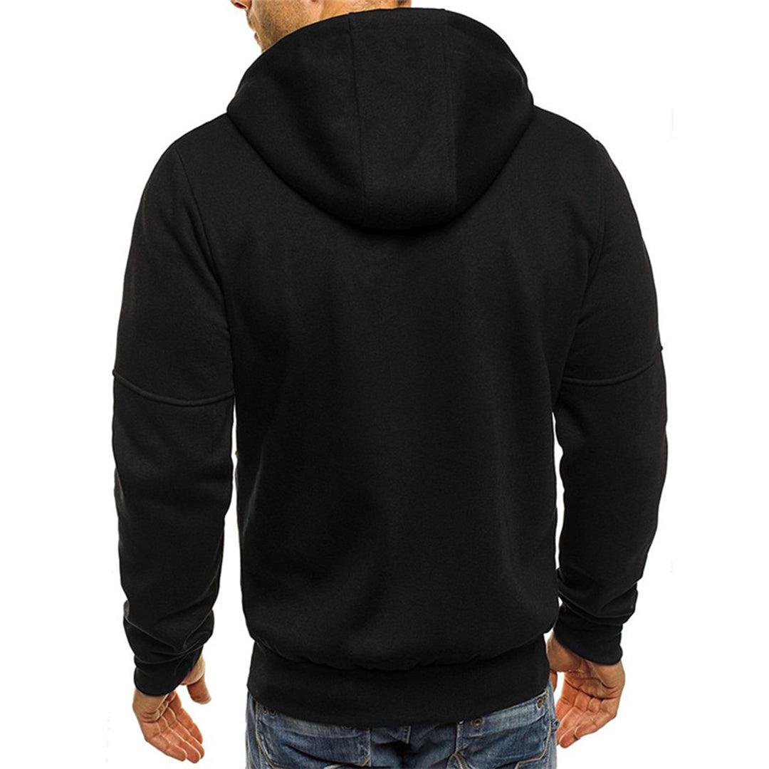 JACKS - Lightweight summer sweater with zipper and hood for men