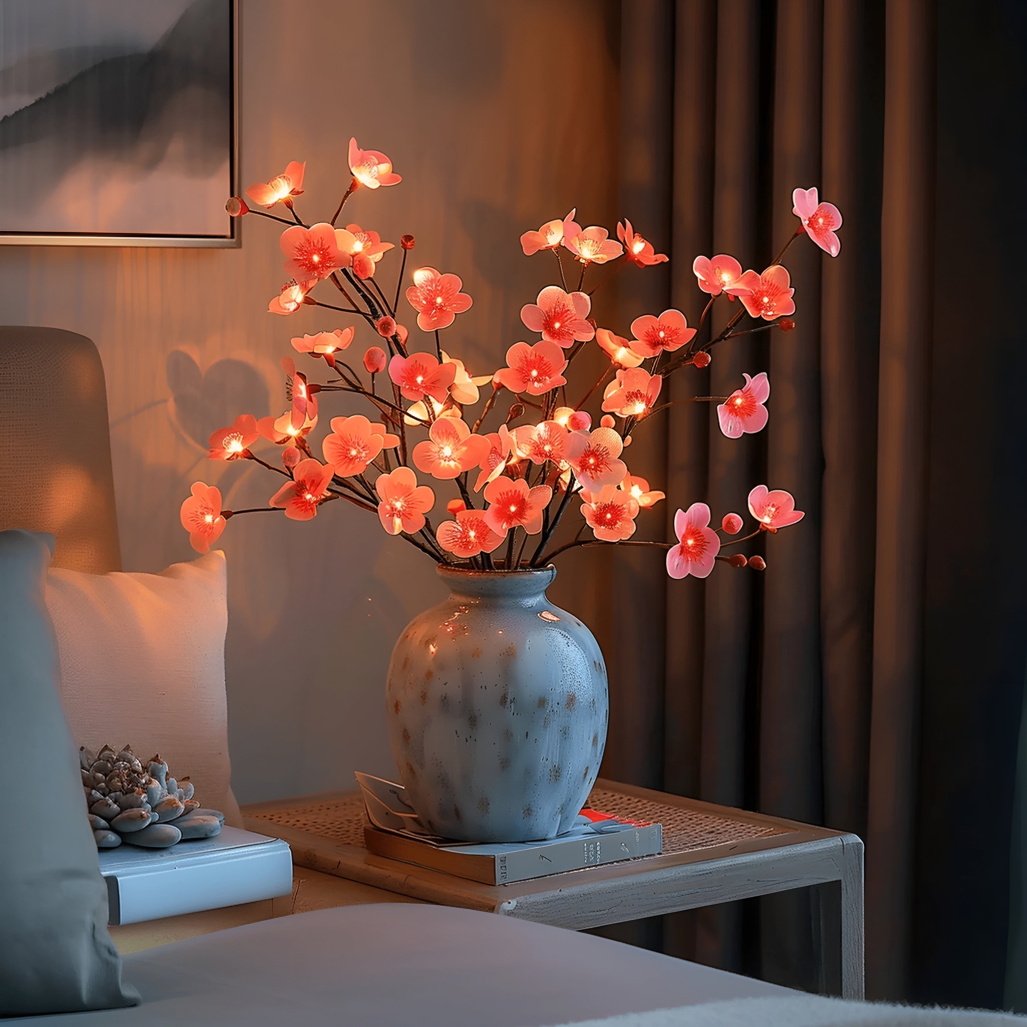 Lampada decorativa a rami LED EverLeaf - Design naturale elegante per la decorazione di casa e ufficio