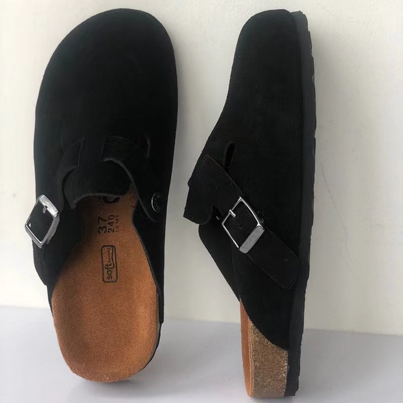 Boston sandal in premium unisex leather