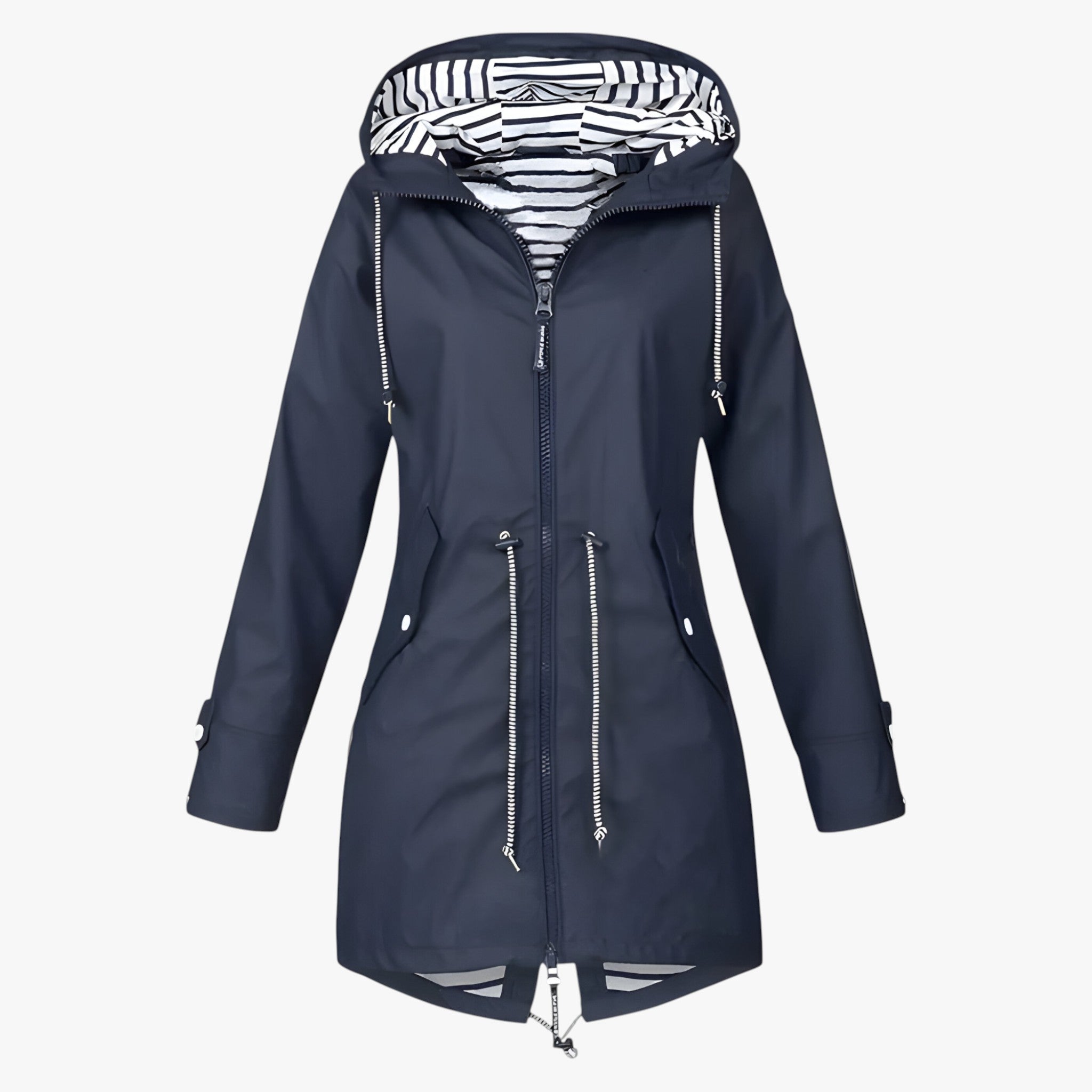 Beatrice | Waterproof parka - Adjustable fit with striped hood lining