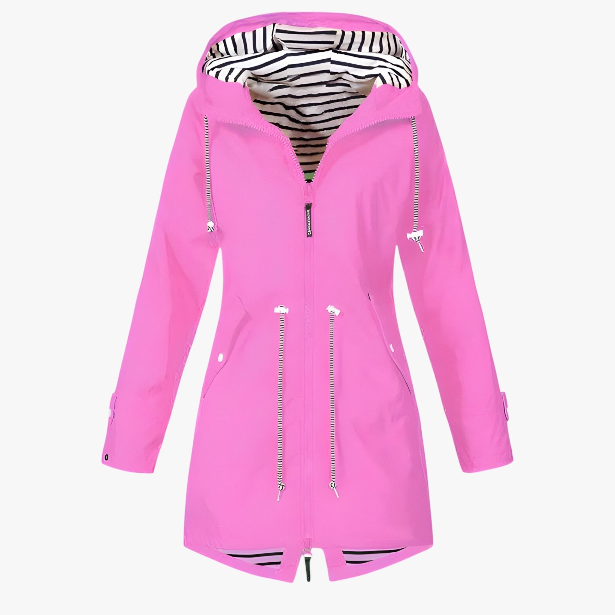 Beatrice | Waterproof parka - Adjustable fit with striped hood lining