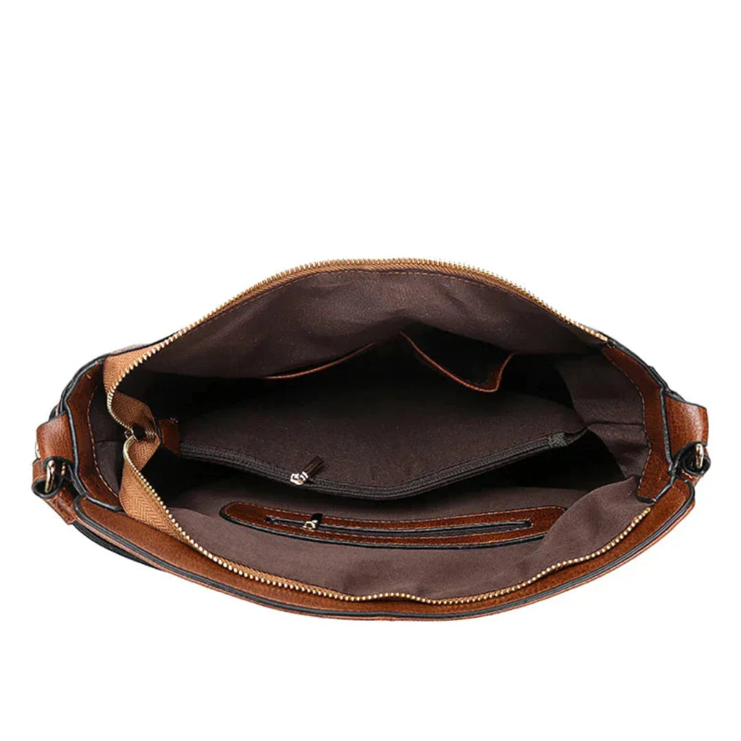 Elegant handbag ladies black - Spacious bag Frida