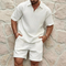 Silas Exclusive Men's Set - Breathable Cotton Polo and Fitted Shorts, Summer Comfort