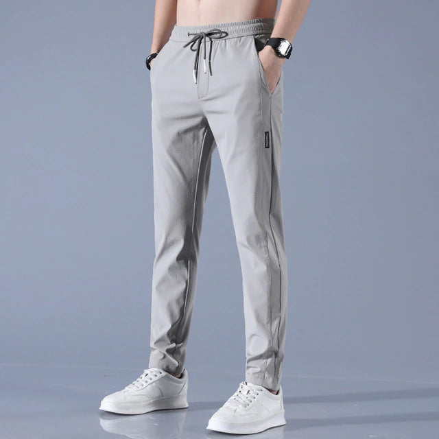 Liam Men's Casual Pants - Breathable & Comfortable with Elastic Waistband and Loose Fit