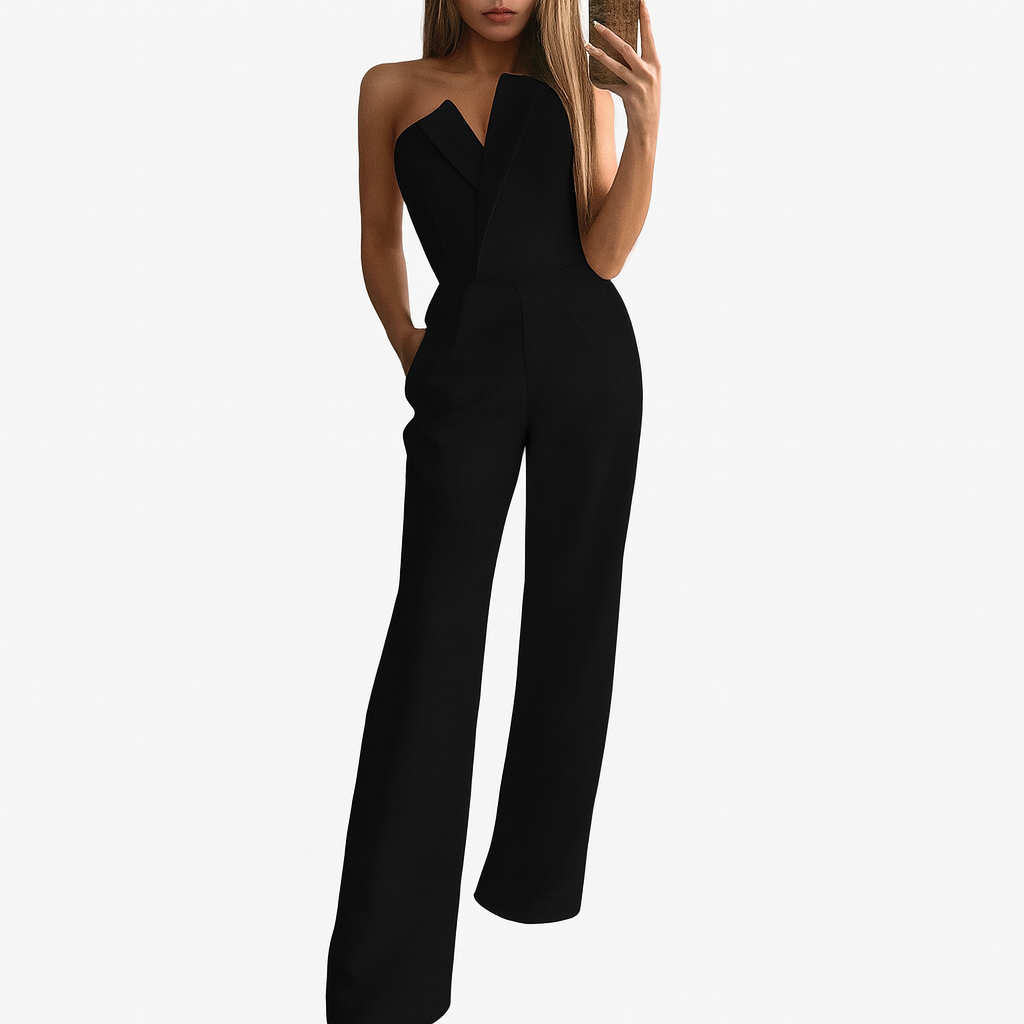 Sleeveless jumpsuit black