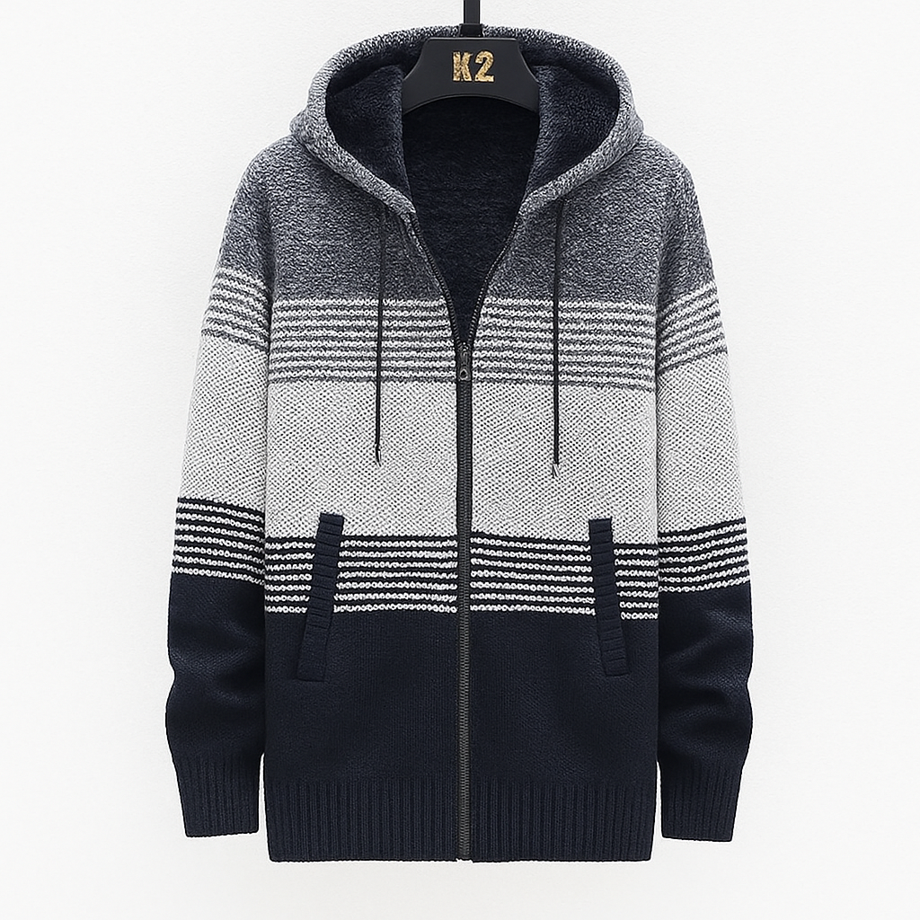 Hooded sweater gray
