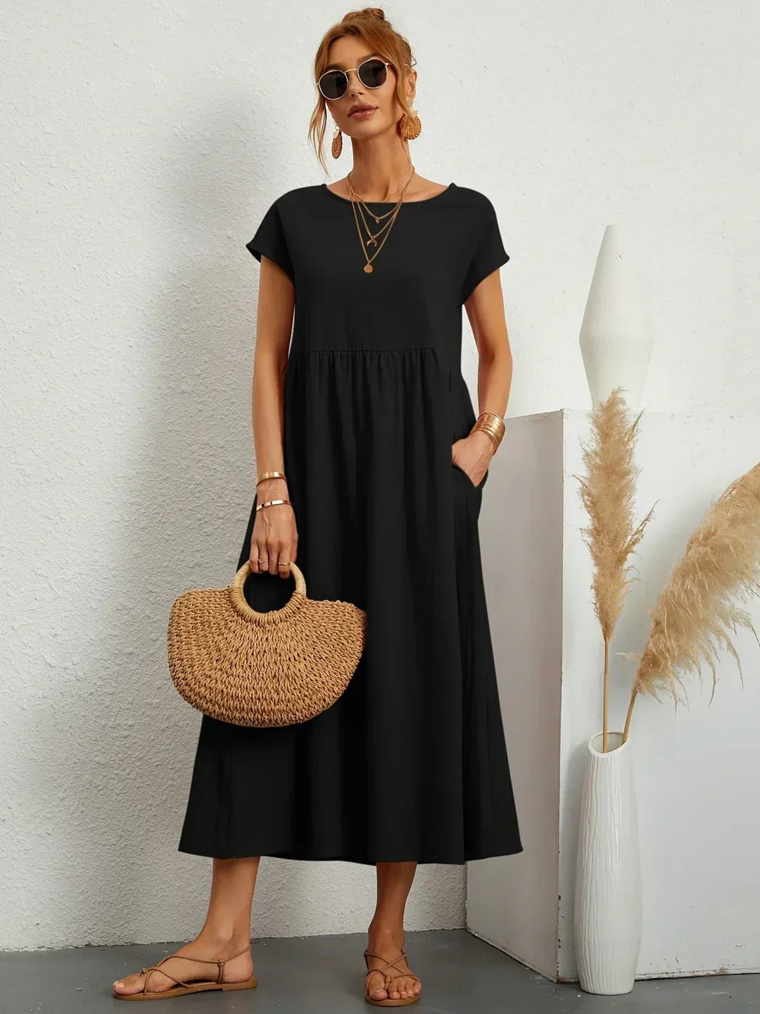 Clara - Casual Midi Dress
