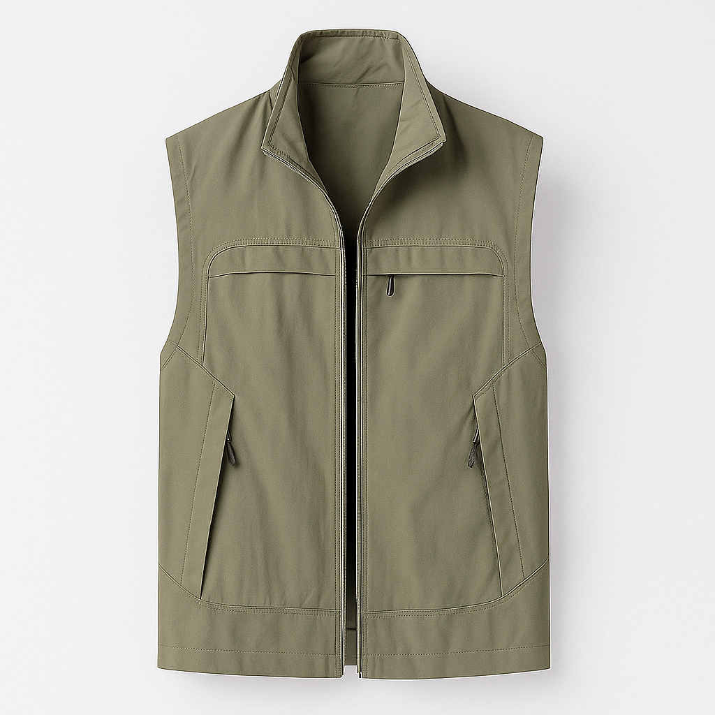 Men's vest khaki