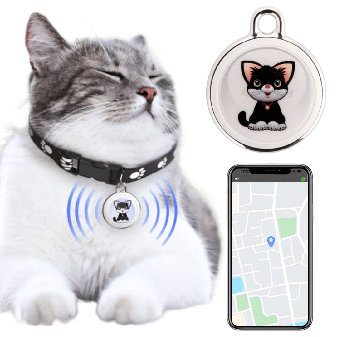 NARA - localizzatore GPS per animali domestici con Bluetooth e design impermeabile - Compatto e leggero per la sicurezza