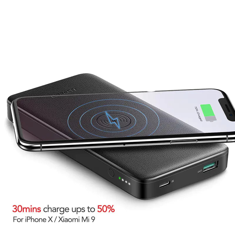 Wireless fast-charging power bank - 10,000mAh Dual Output