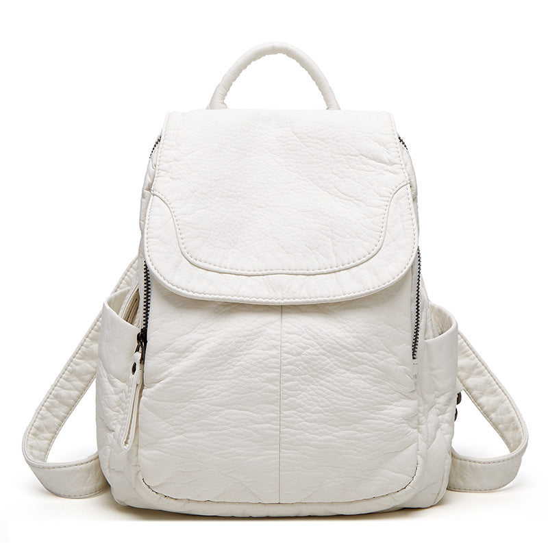 VogueStyle backpack - Fashionable, soft leather & lots of storage space