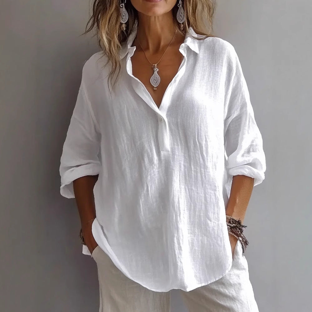 Maisie - Elegant V-Neck Blouse