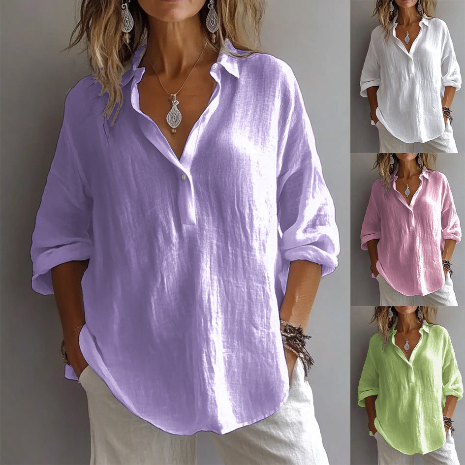 Maisie - Elegant V-Neck Blouse