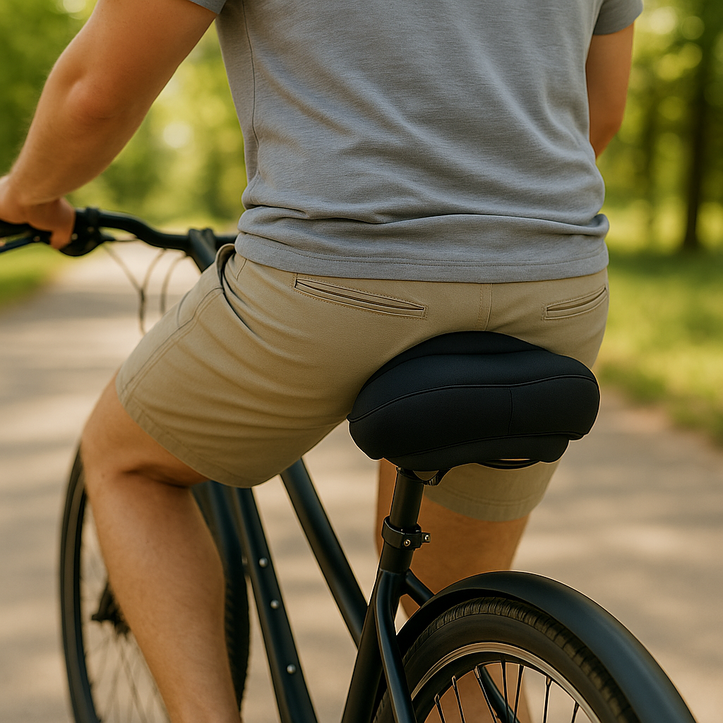 Gel bike cushion cover