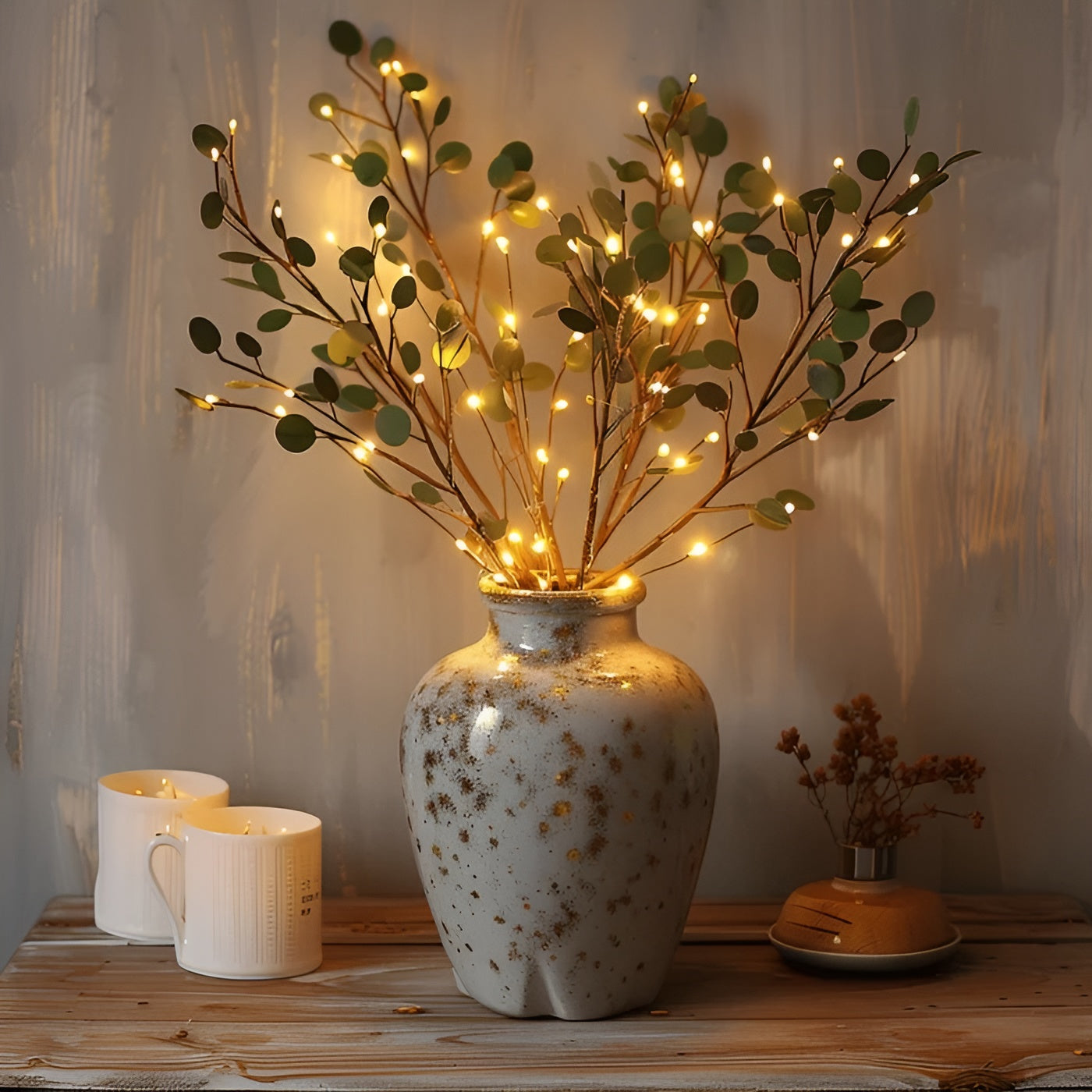 Lampada decorativa a rami LED EverLeaf - Design naturale elegante per la decorazione di casa e ufficio