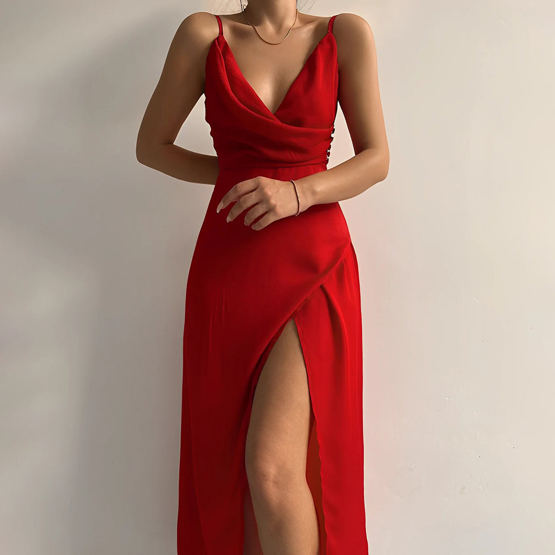 Andrea Elegant Women's Dress - Figure-Sculpting Cut and Versatile for Office and Evening