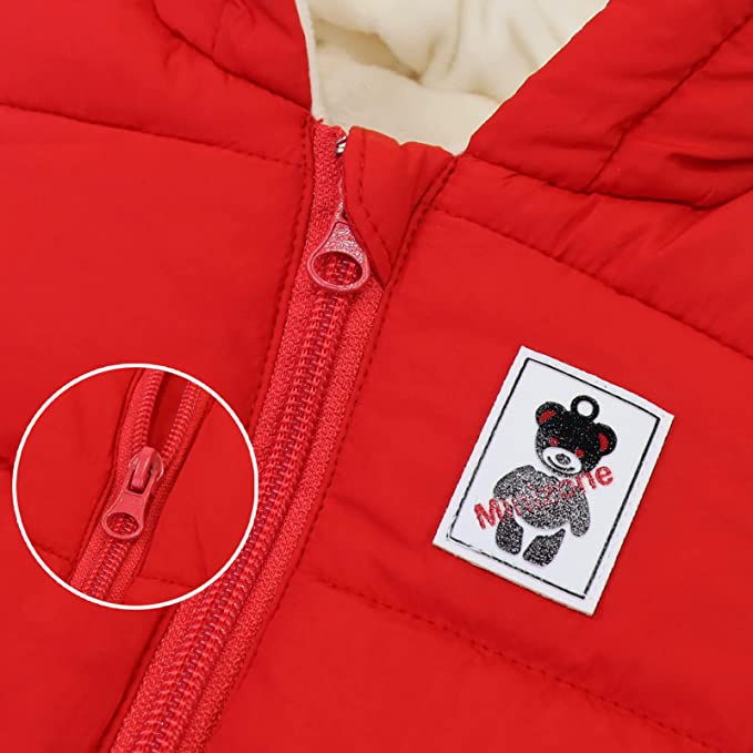 Теплий і затишний дитячий зимовий комбінезон з вушками