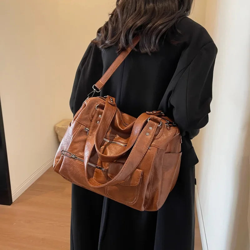 CHLOE - Large leather shoulder bag