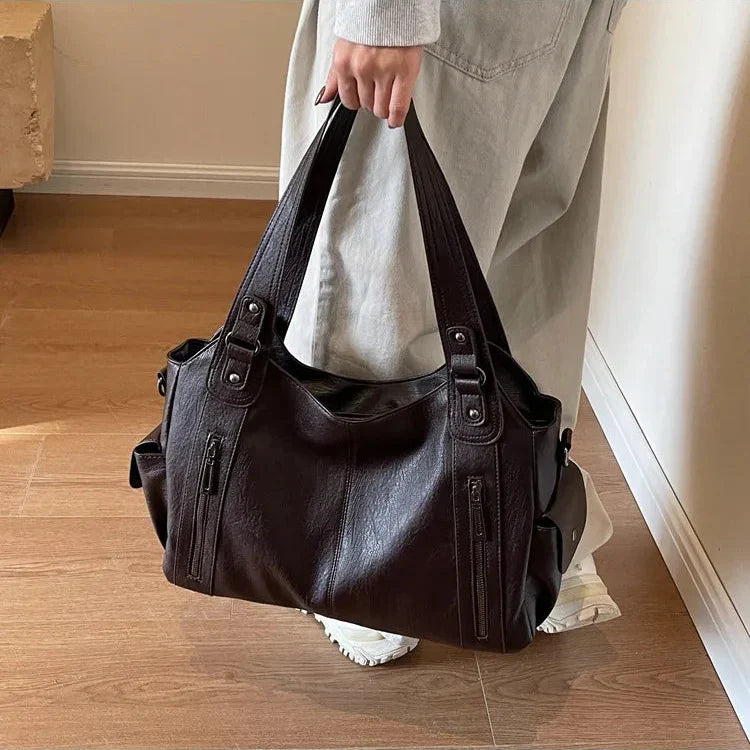 Aliona - School Bag With Shoulder Strap And Zipper Closure