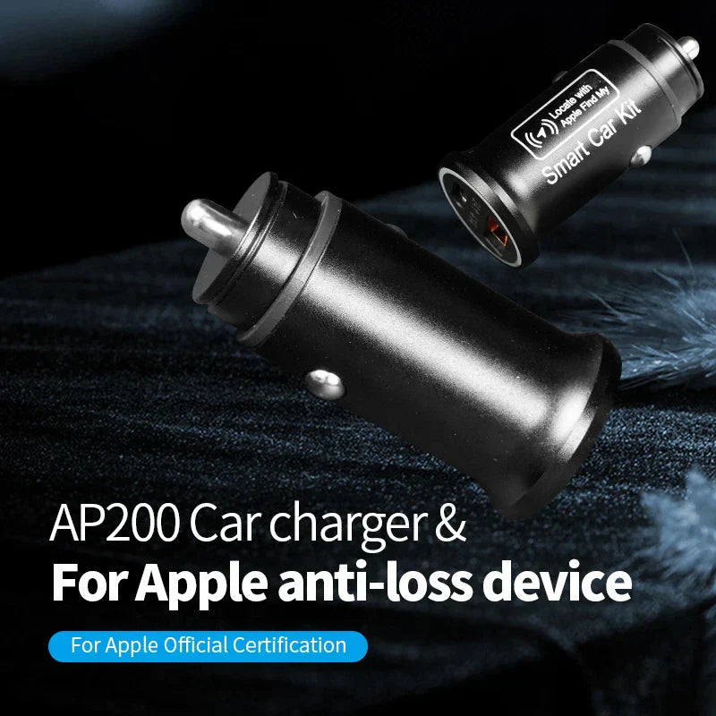 Smart OBD GPS tracker for car - real-time vehicle tracking with charging function and Apple Find My integration