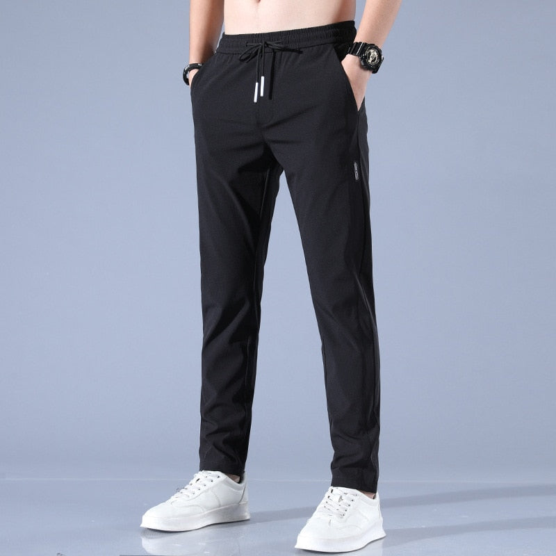 Liam Men's Casual Pants - Breathable & Comfortable with Elastic Waistband and Loose Fit