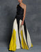 Abrielle One-shoulder Maxi Dress - Elegant Pleated Skirt, Sleeveless & Comfortable Cut for Any Occasion