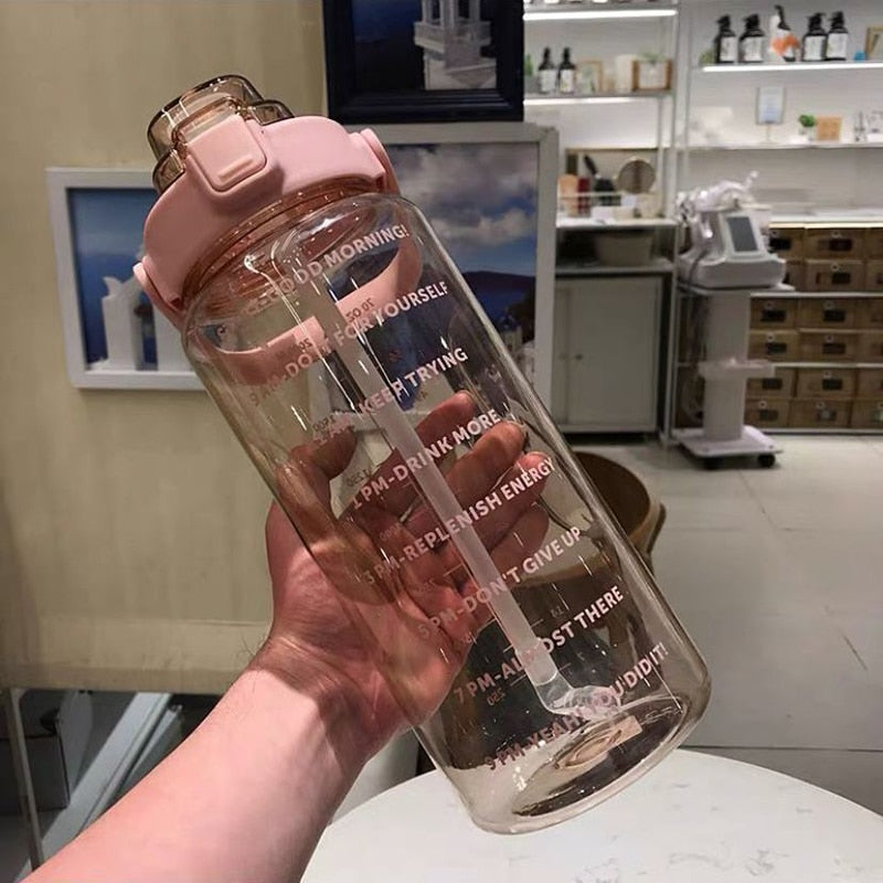 Motivational water bottle | 2L Environmentally friendly