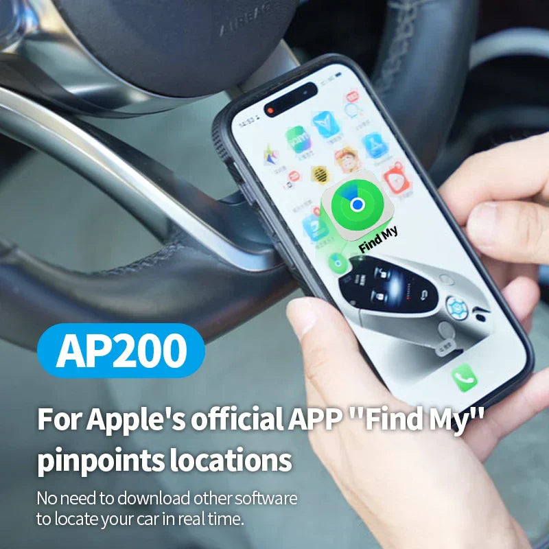 Smart OBD GPS tracker for car - real-time vehicle tracking with charging function and Apple Find My integration