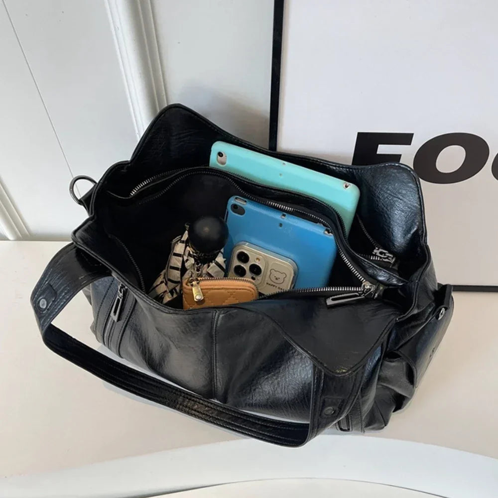 Aliona - School Bag With Shoulder Strap And Zipper Closure
