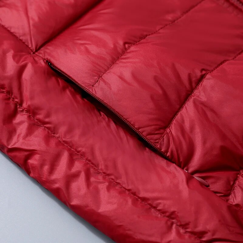 Women's down jacket with hood