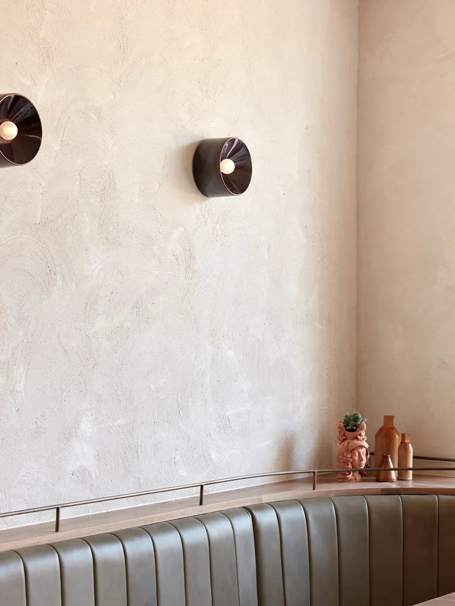 Сучасна чорна настінна лампа преміум-класу - мінімалістичний металевий світлодіодний настінний світильник