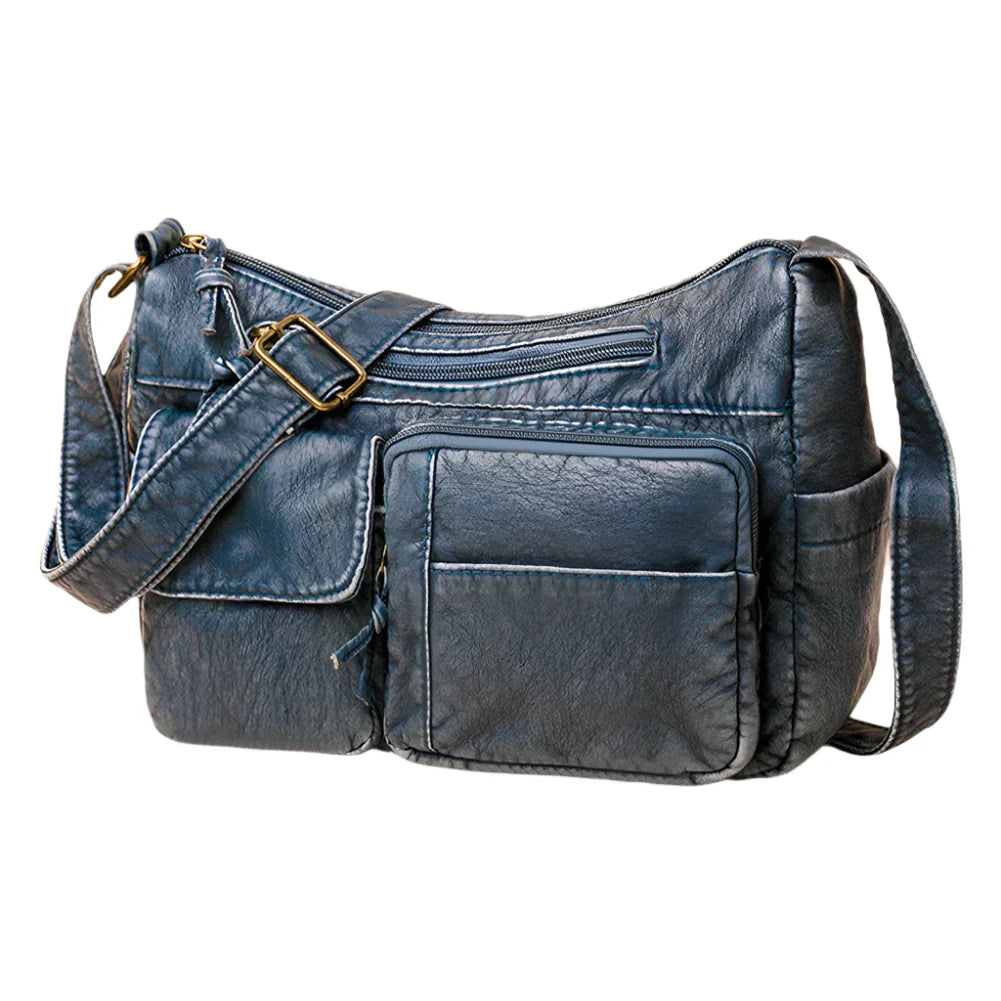 Women - Shoulder bag - Vintage PU leather multi-pocket