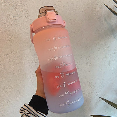Motivational water bottle | 2L Environmentally friendly