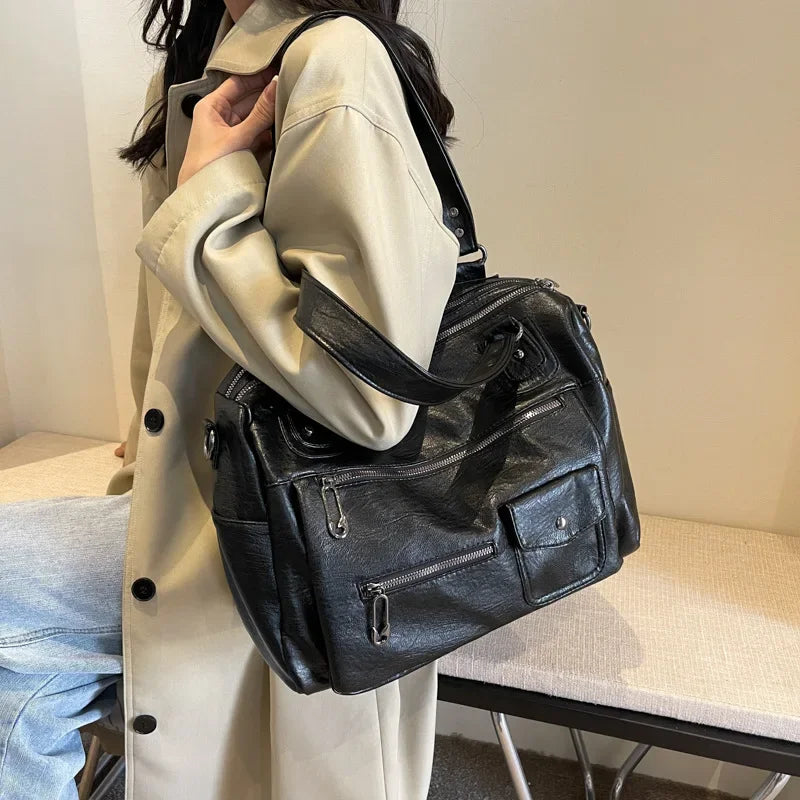 CHLOE - Large leather shoulder bag