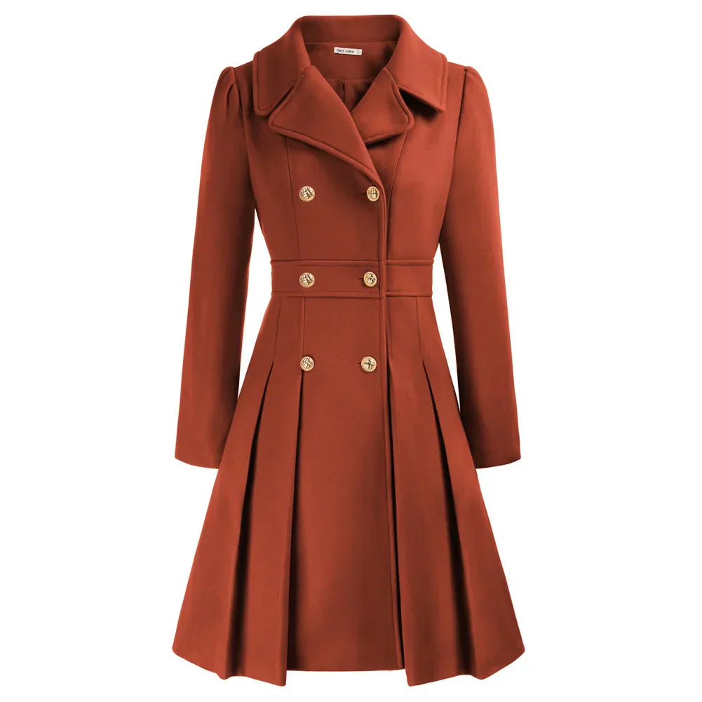 Grace Women's Coat | Stilfuld A-line peacoat i uld