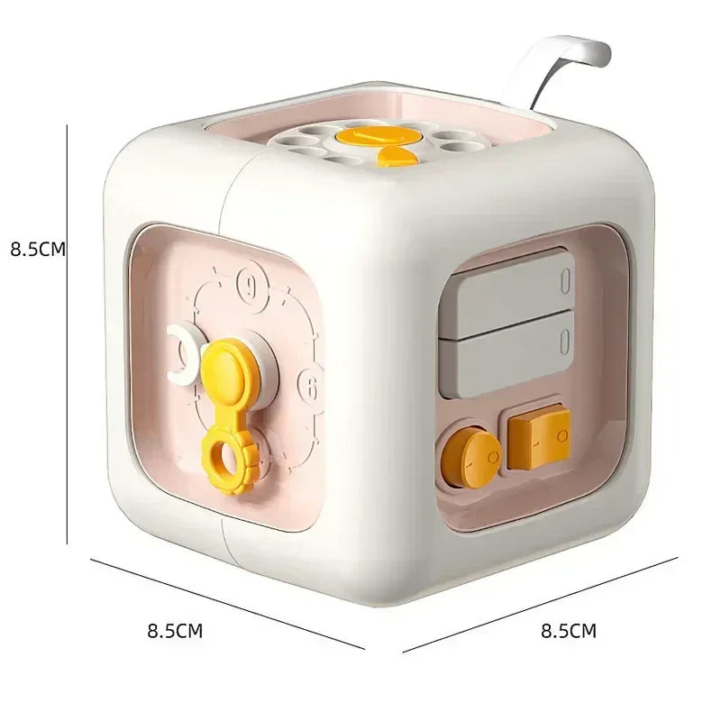 6-in-1 Montessori Sensory Busy Board educational toy cube for children