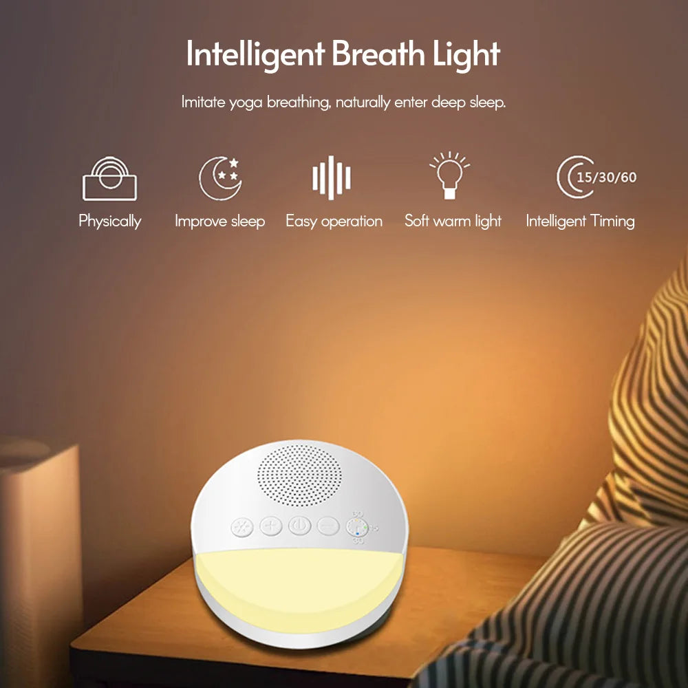 The DreamySnooze white noise machine - For peaceful nights and happy babies