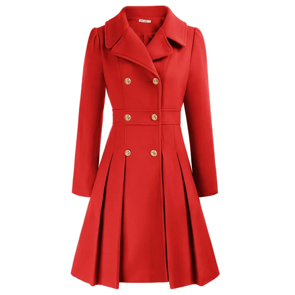 Grace Women's Coat | Stilfuld A-line peacoat i uld